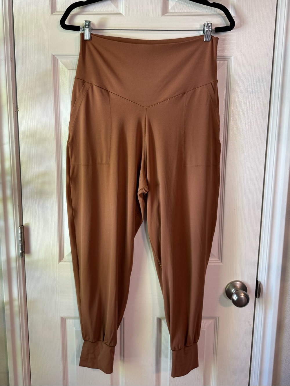 aerie Copper-Brown High-Rise Track Joggers